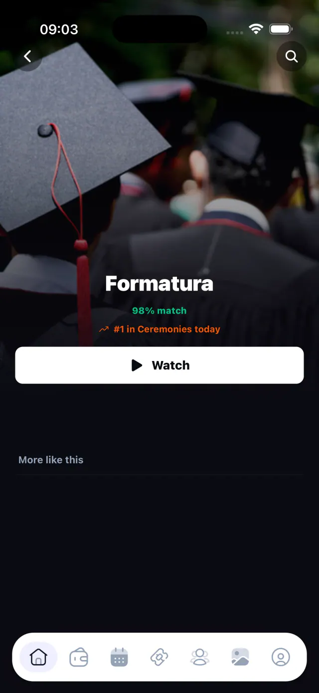 Detalle de vídeo en Formatura TV