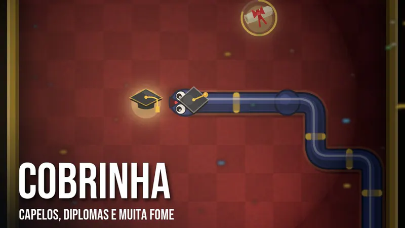 Tela do jogo Cobrinha